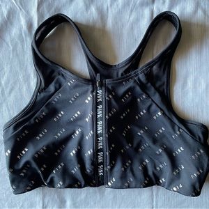 PINK Ultimate sports bra Sz Large Black